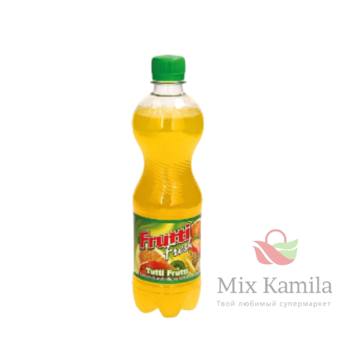 Carbonated soft drink "Tutti Frutti" with multi-fruit juice made from multi-fruit juice concentrate 0,5L