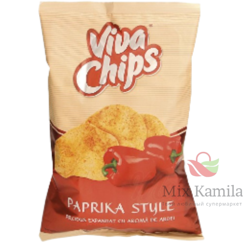 VIVA CHIPS - Potato-wheat snack with paprika flavour