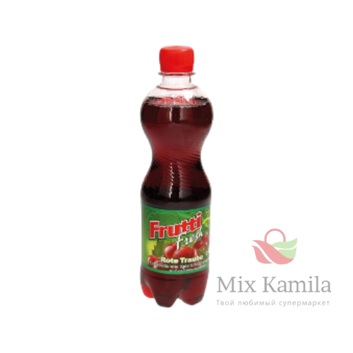 Carbonated soft drink "Red grape" with red grape flavor 0,5L