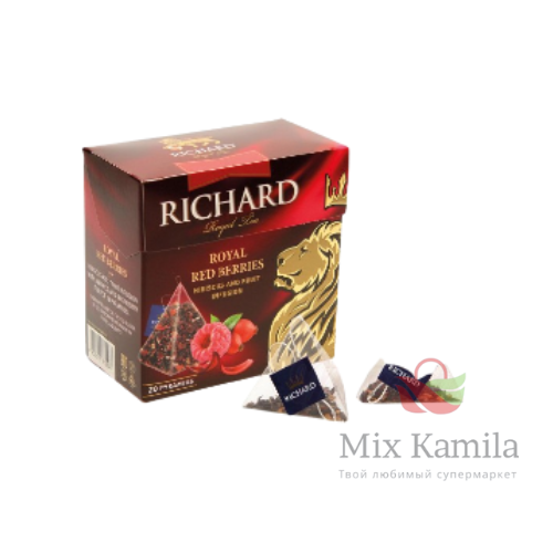 Flavored hibiscus flower tea - berry flavor, refined with pieces of apple and raspberry