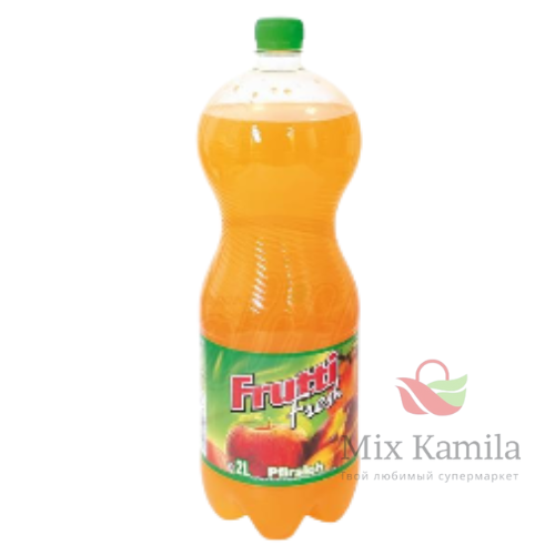 Carbonated soft drink "Frutti Fresh" with peach juice from peach juice concentrate