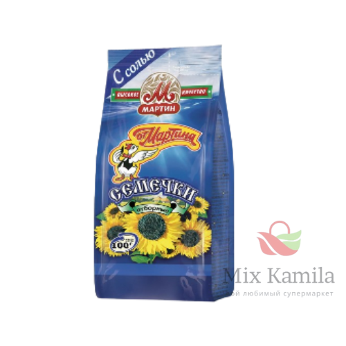 Roasted black sunflower seeds in shell, roasted and salted "Ot Martina" 100g