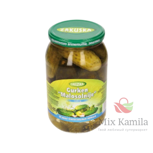 Canned spicy gherkins "Malosolnije"