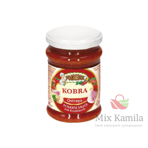 "POGREBOK" Hot sauce with garlic "Kobra"