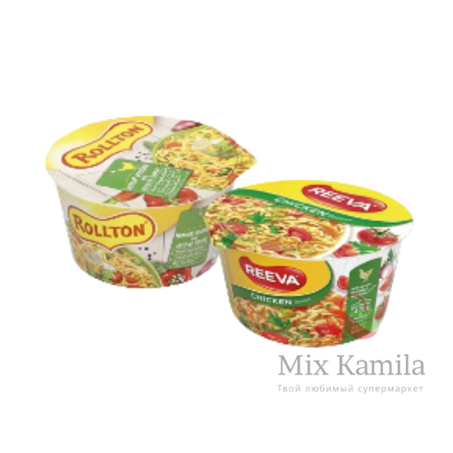 "Reeva"Instant noodle dish with chicken flavor