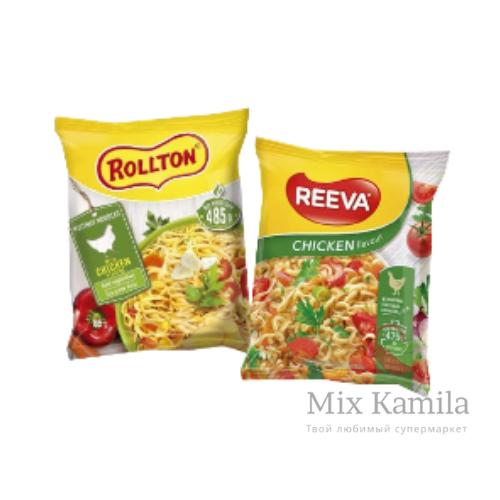 "Reeva" instant noodle dish with chicken flavor