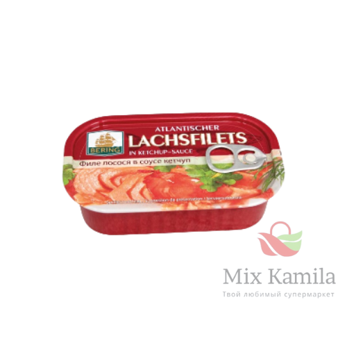 Lachsfilets in Ketchup-Sauce