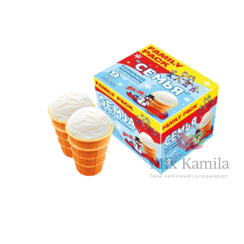 Vanilla Ice Cream in waffle cup