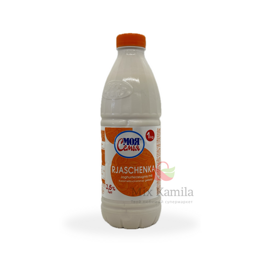 "Rjaschenka" - 1 kg yoghurt product coloured with caramelised sugar syrup, 3,5% fat.