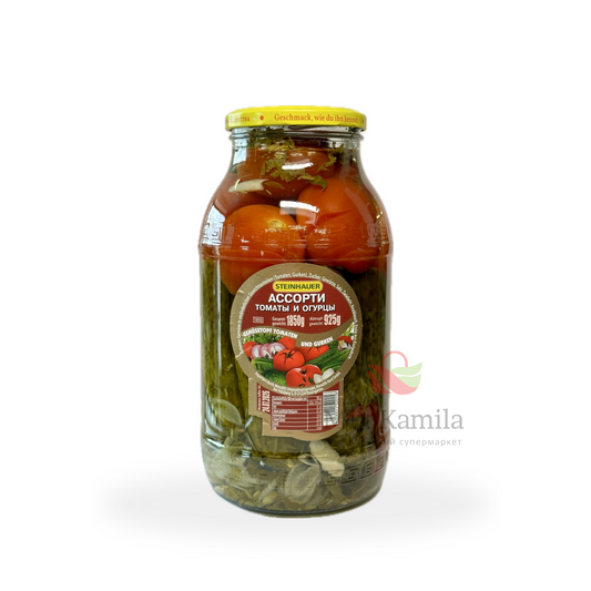 "Assorti" cucumbers and tomatoes 1850 ml