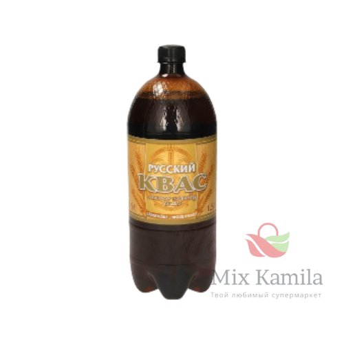 Carbonated fermented soft drink "Russkij kvass" 1,5L